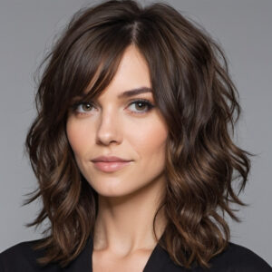 Angled Shag with Loose Waves