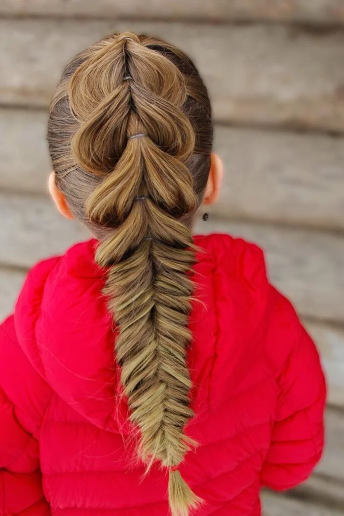 Detailed Fishtail Braid with Volume