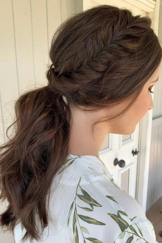 Fishtail Braid with Soft Ponytail