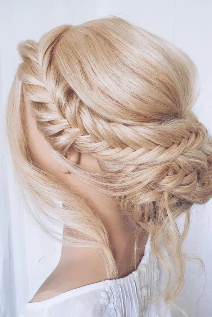 Fishtail Crown with Low Bun