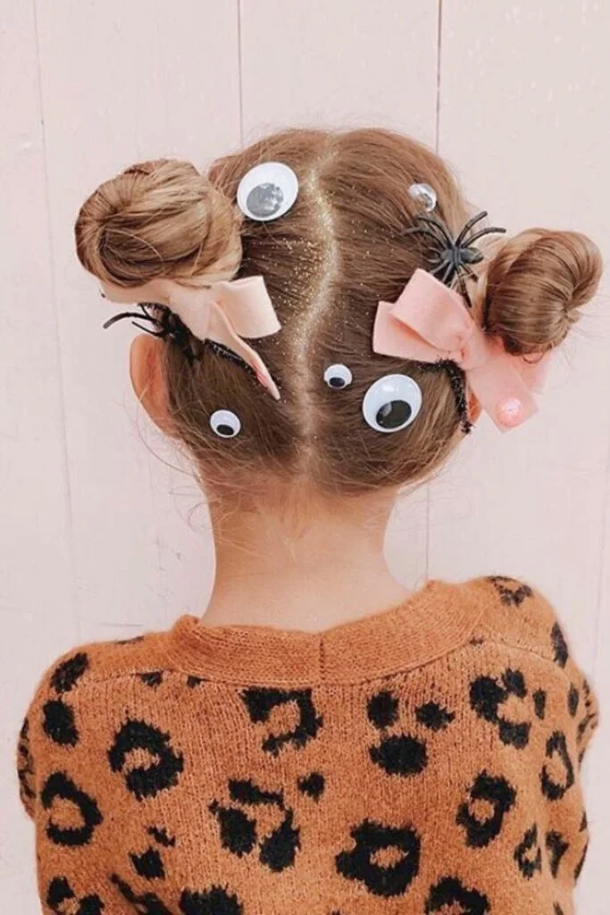 Googly-Eyed Twisted Buns