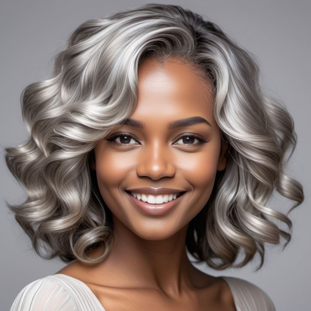 Silver Waves with Soft Highlights