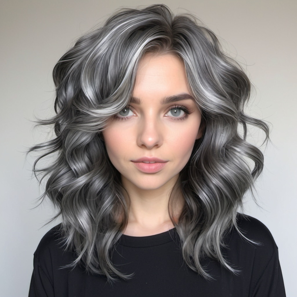 Textured Gunmetal Silver Locks