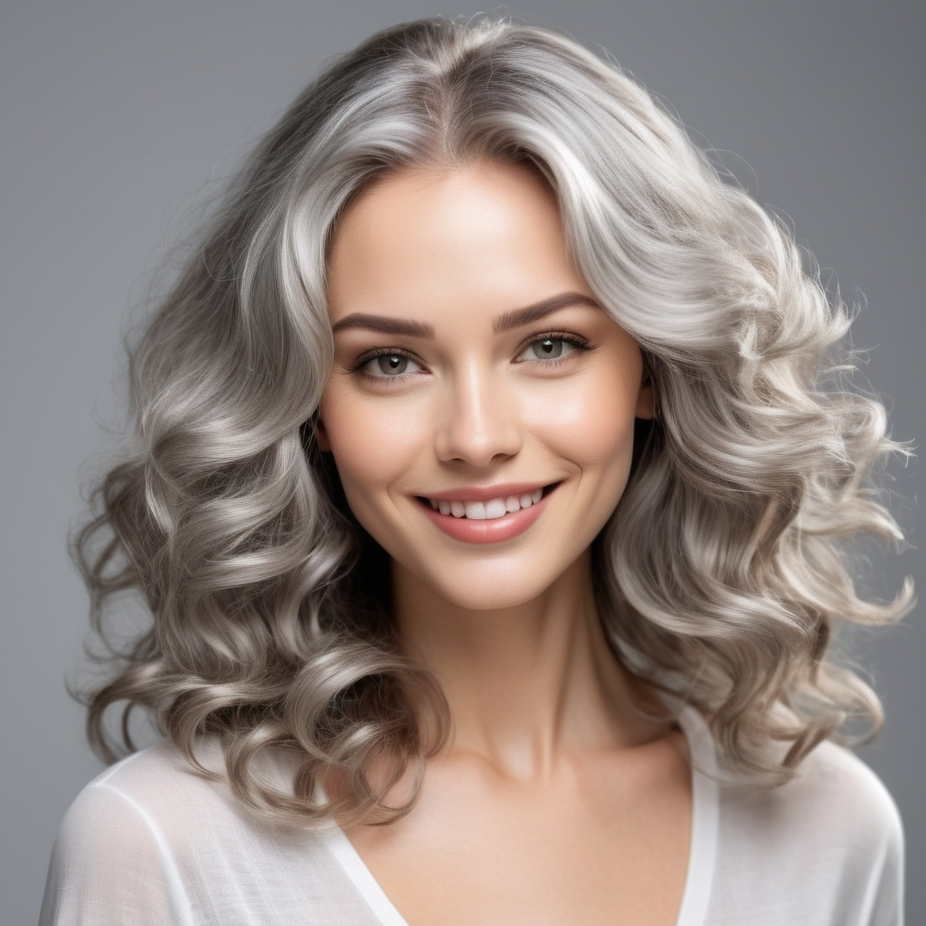 Thick Hair with Silver Waves