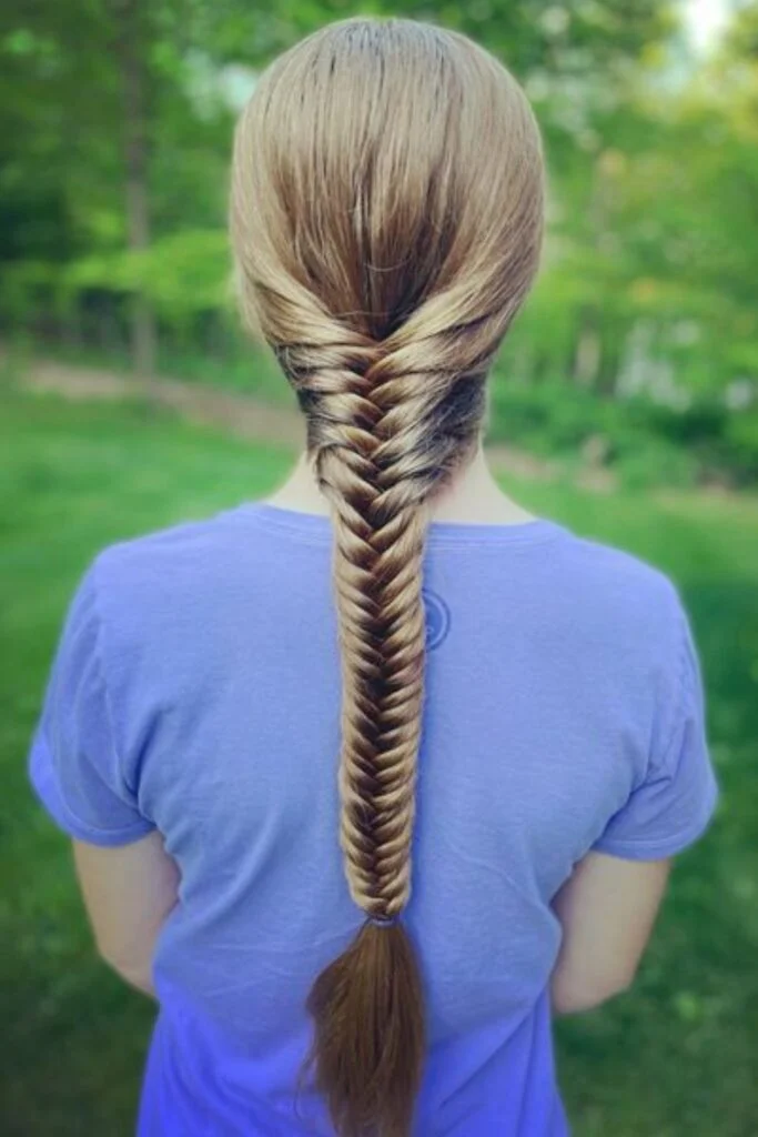 Tight and Sleek Fishtail Braid