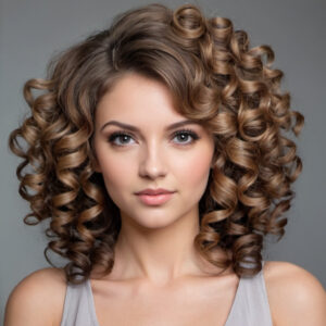 Bouncy Voluminous Curls Style