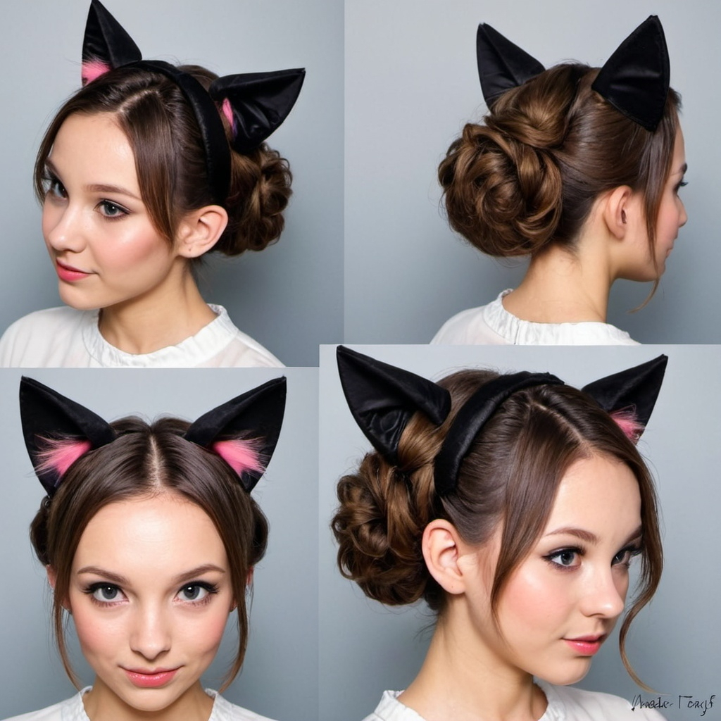 Cat Ears Updo