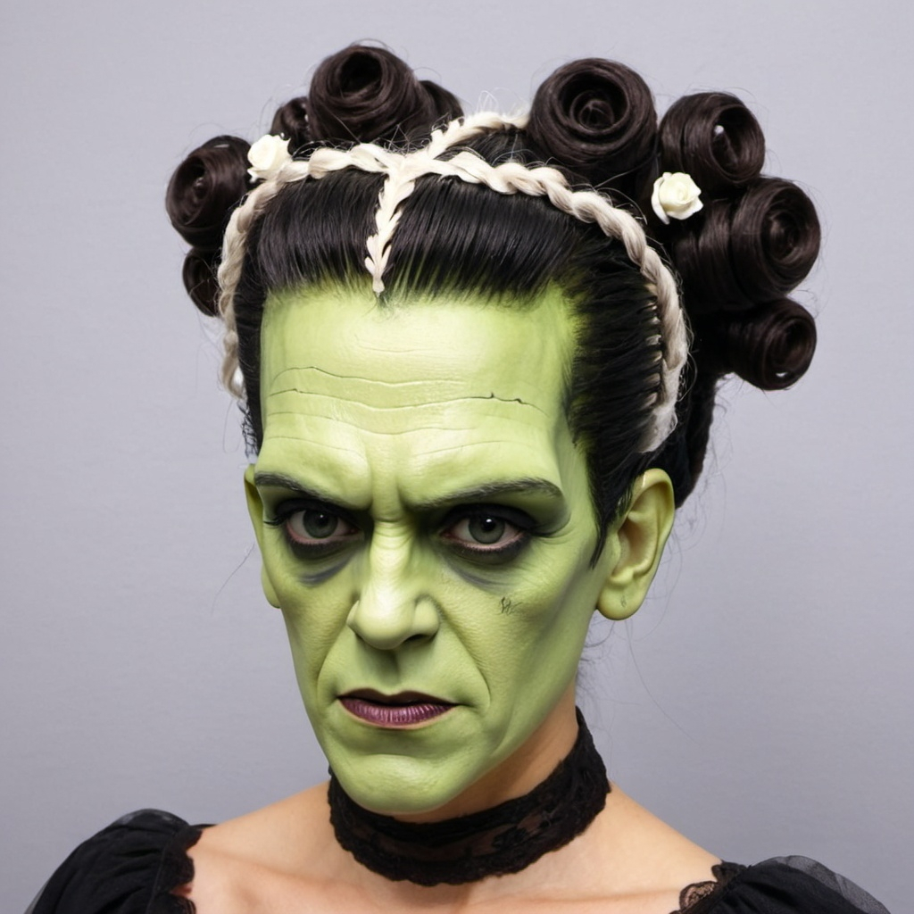 Frankenstein’s Bride Stunning Halloween Hairstyles