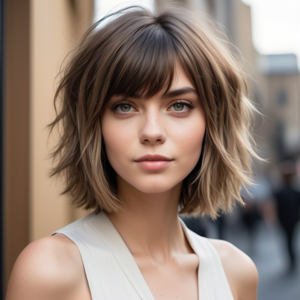 Shaggy Lob Hairstyle