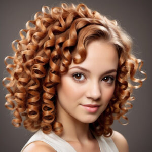 Cinnamon Spice Curls Hairstyle 