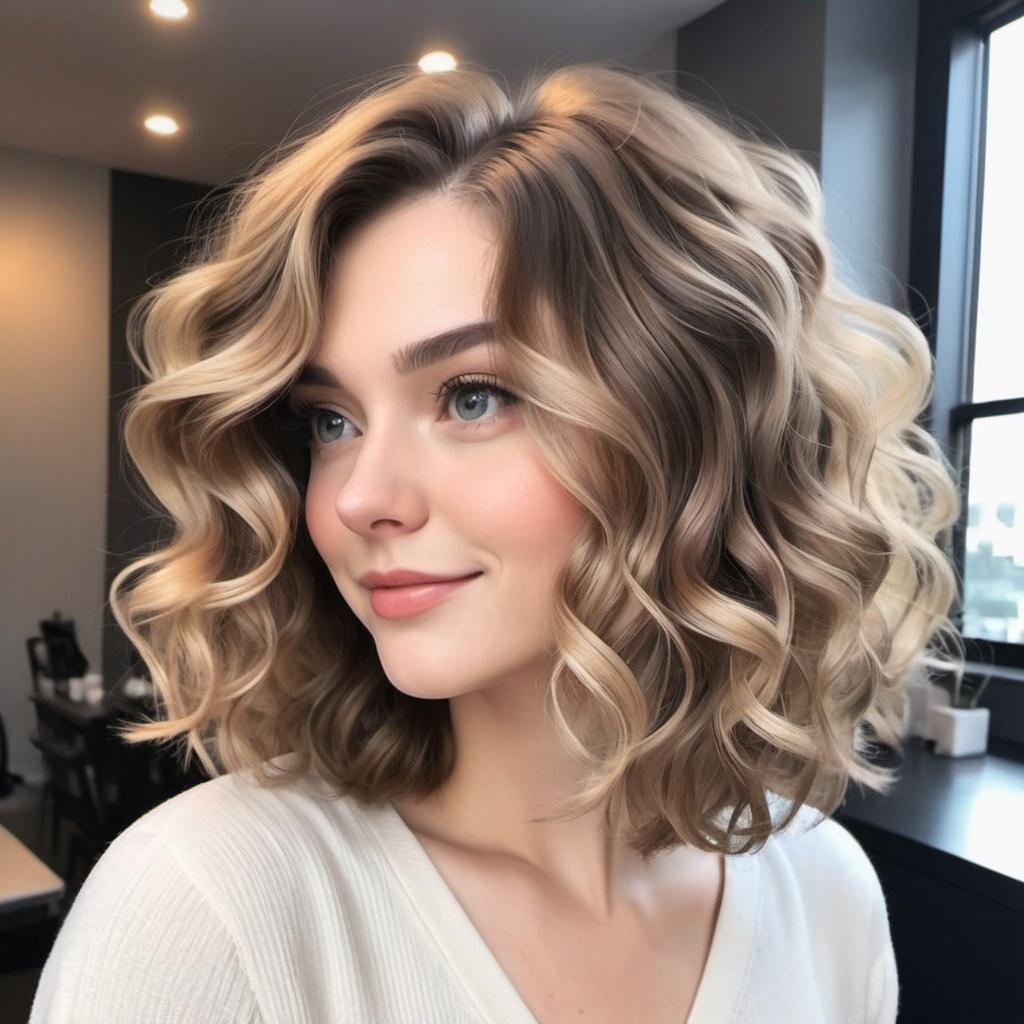 Tousled Lob Style