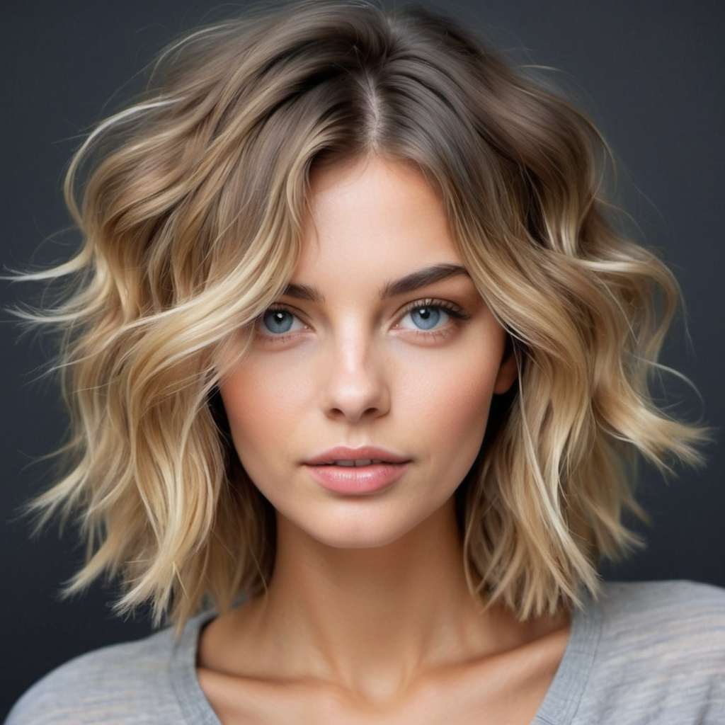 Blunt Ends Lob Hairstyle