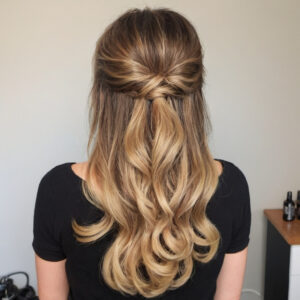 Half-Up, Half-Down
 hairstyle