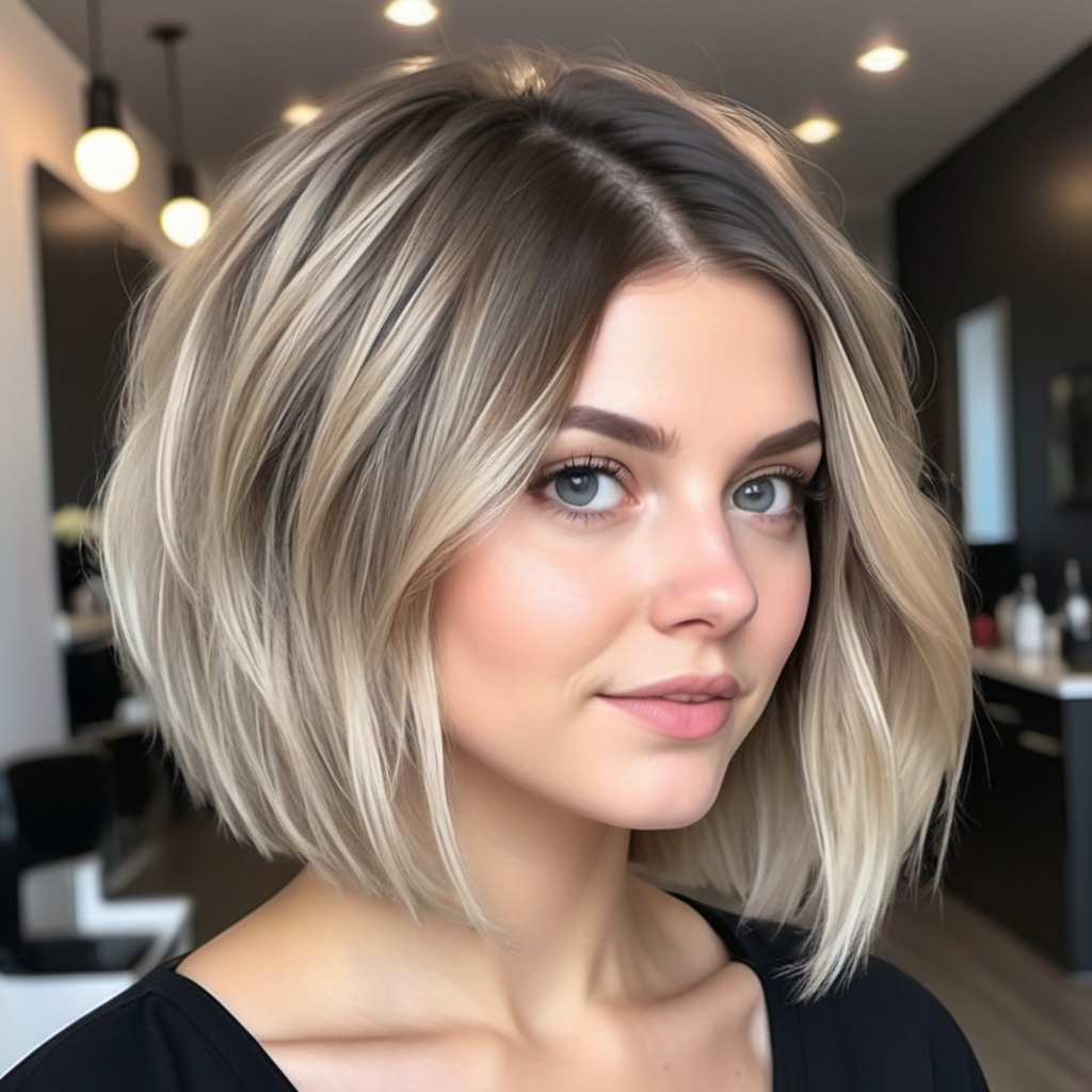 Inverted Lob Hairstyle