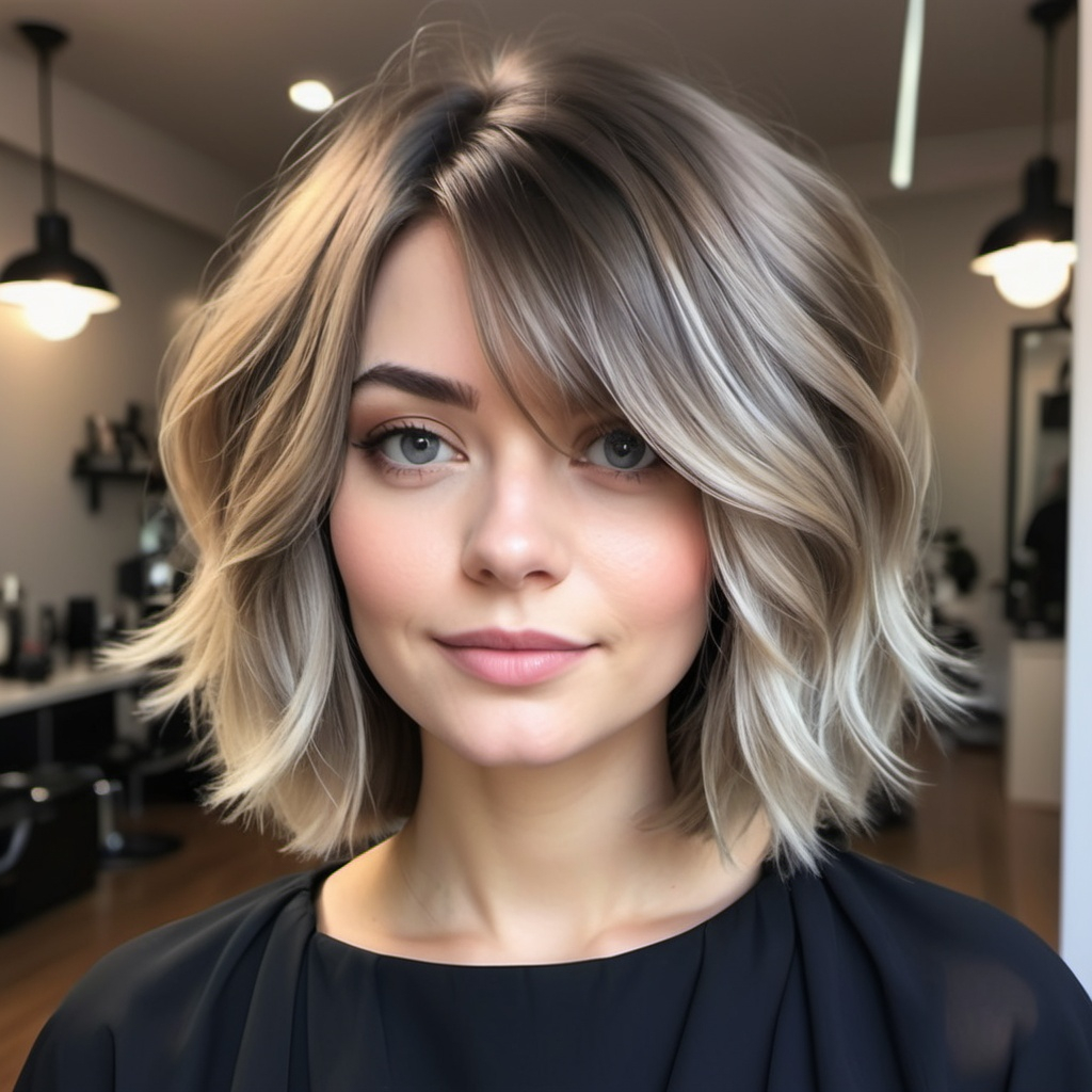 Layered Lob Hairstyle