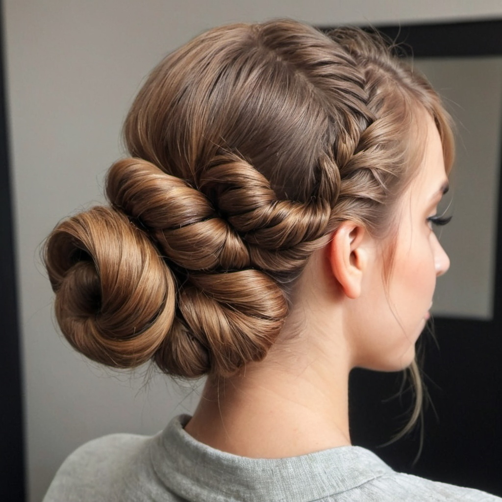 Double Twist Low Bun