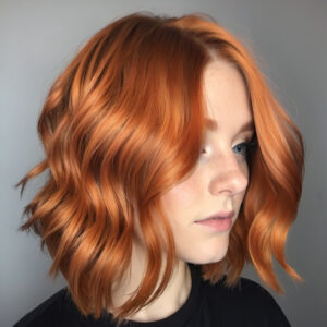 Copper Glow Lob Style 