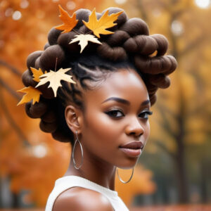 Maple-Toned Braid-Out