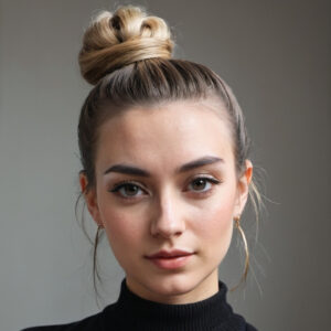 Chic Top Knot Hairstyle