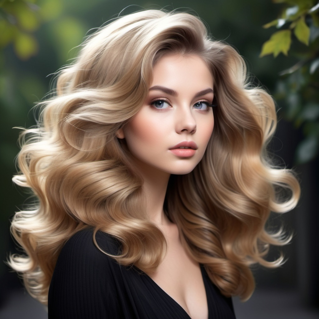 Voluminous Blowout Hairstyle