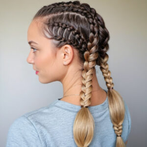 Double Dutch Braids Hairstyle