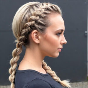 Side-Swept Braid Hairstyle