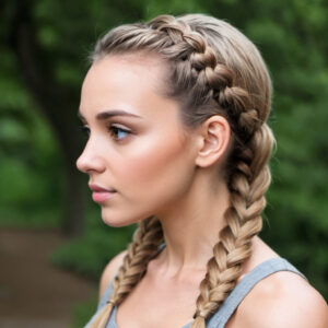 Side-Swept Braid Hairstyle