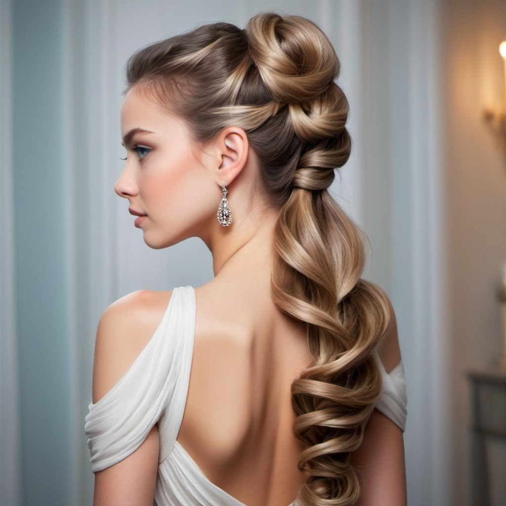 Elegant Half-Up Twists