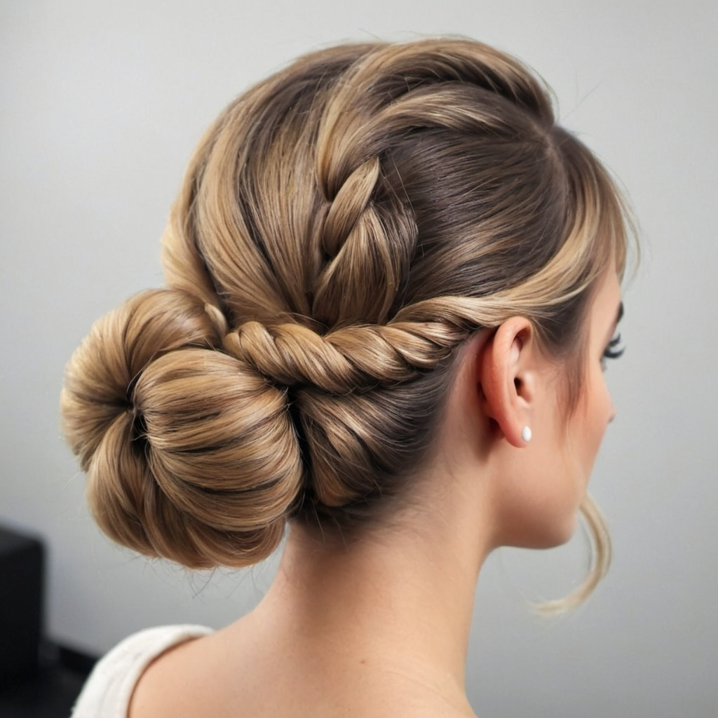 Double Twist Low Bun