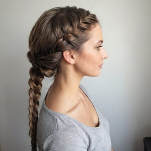 Textured Fishtail Braid Hairstyle