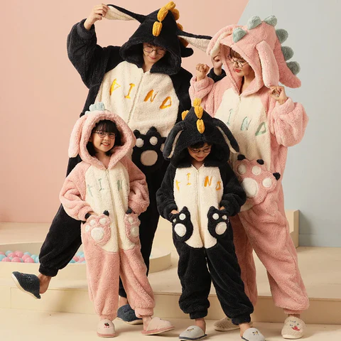 Adorable Warm Matching Onesies Matching Christmas Pajamas for Couples