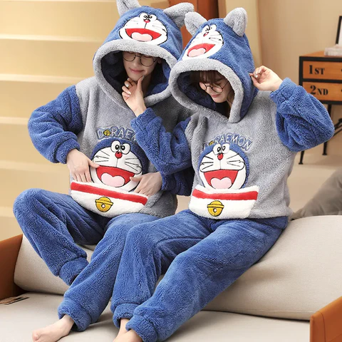 Anime Doraemon Matching Couple PJs