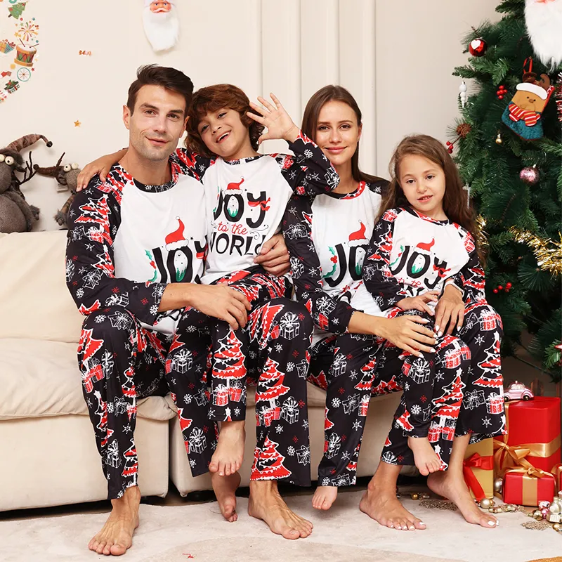 Joy To The World Couple and Family Pajamas