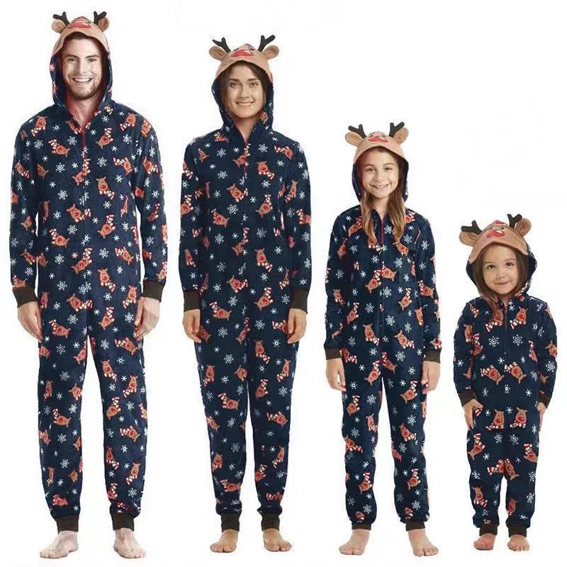 Matching Reindeer Onesies For Family