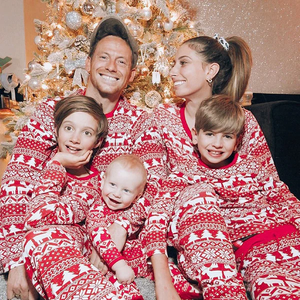 Santa Red Couples Christmas Onesies